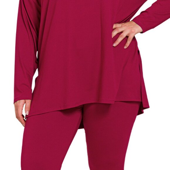 V-Neck Long-Sleeve Loungewear Leggings Set - Picture 5 of 5